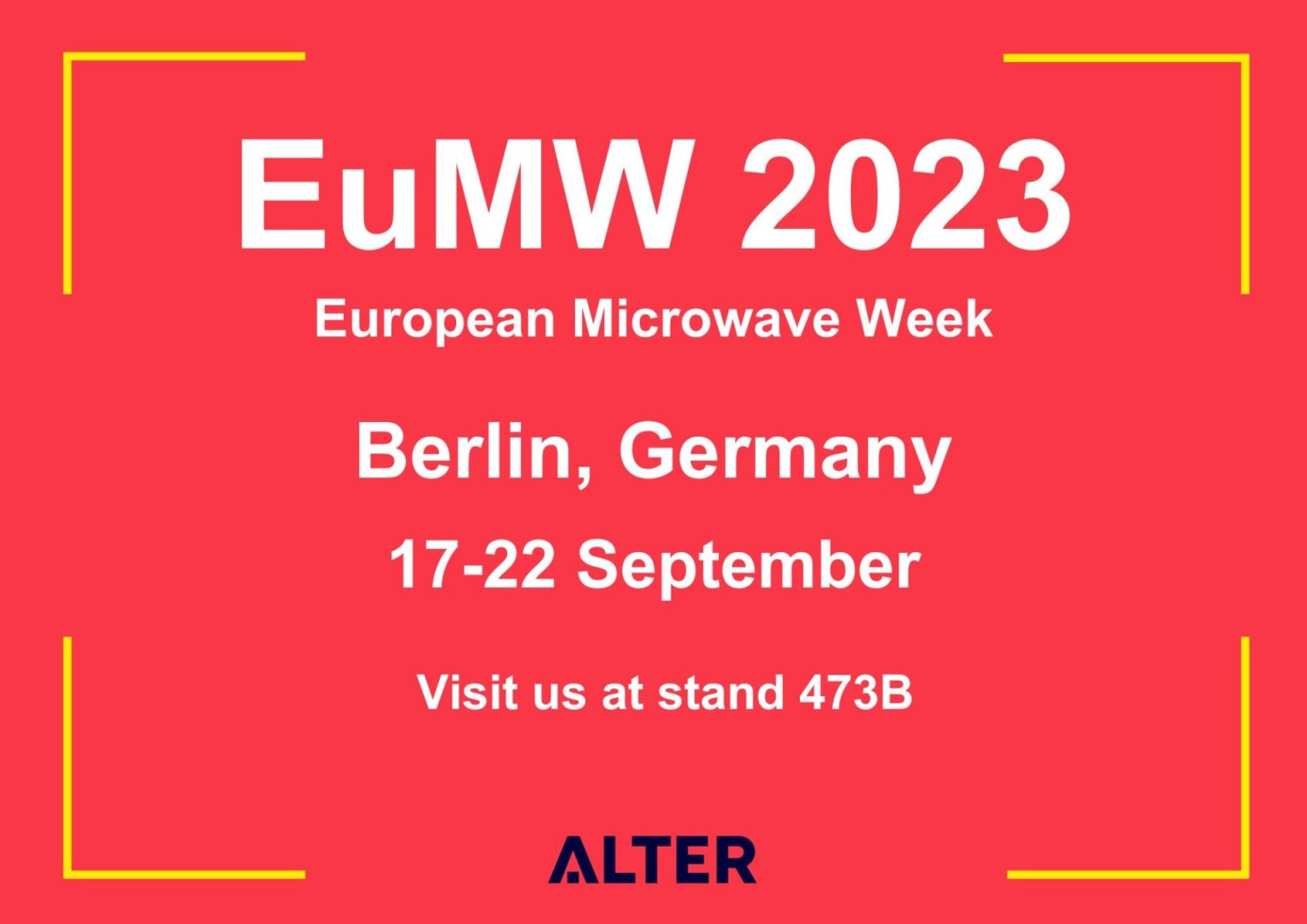 ALTER at the EUROPEAN MICROWAVE WEEK 2023 EEE Parts Database